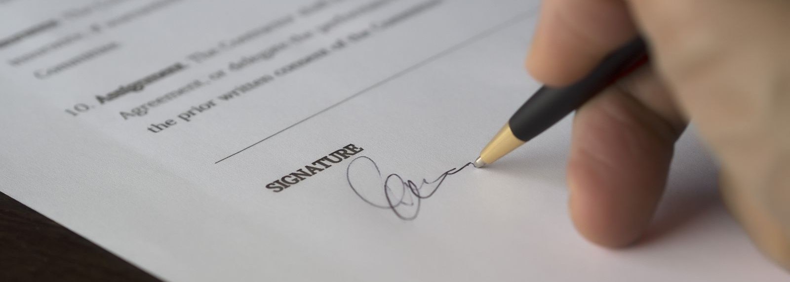 Ondertekening van een transportcontract